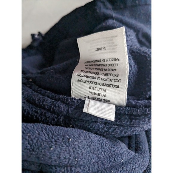 Fila Jacket Mens M Navy Blue Full Zip Fleece Cozy Warm Winter Pockets - Picture 5 of 7